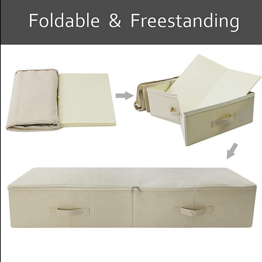 iwii Create Pro Large Underbed Storage Box 39.4*16.9*7" Dorm School - Picture 2 of 14